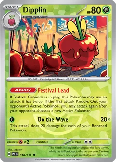 Dipplin Poke ball Holo 10
